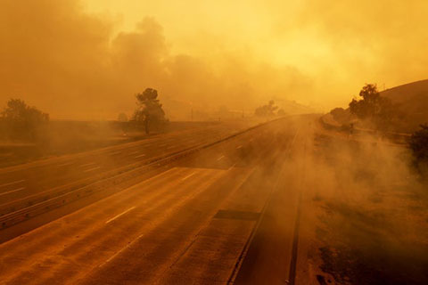 Smoke from California wildfires