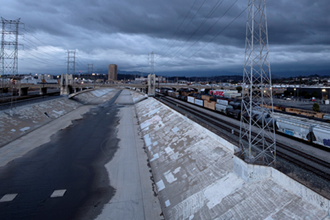 LA River flood control infrastructure