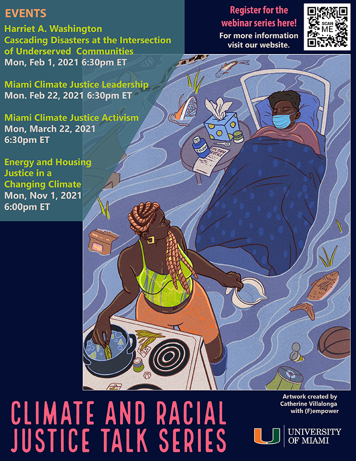 Climate and racial justice talk series flyer